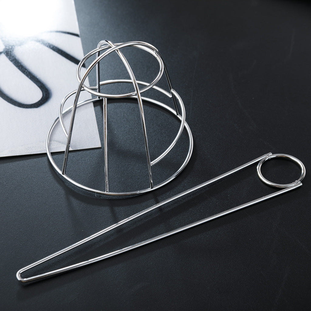 Irregular Metal Hairpin - Gold & Silver