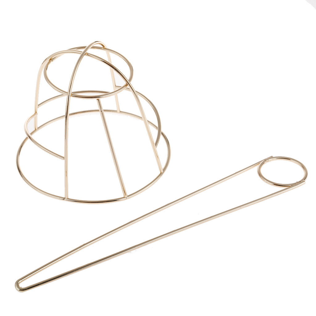 Irregular Metal Hairpin - Gold & Silver