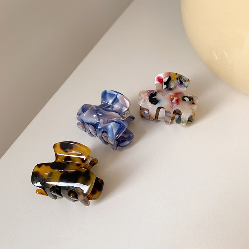 Vintage French Hairpin Hair Clip - Exquisite Acrylic Hair Accessory with Top Clip