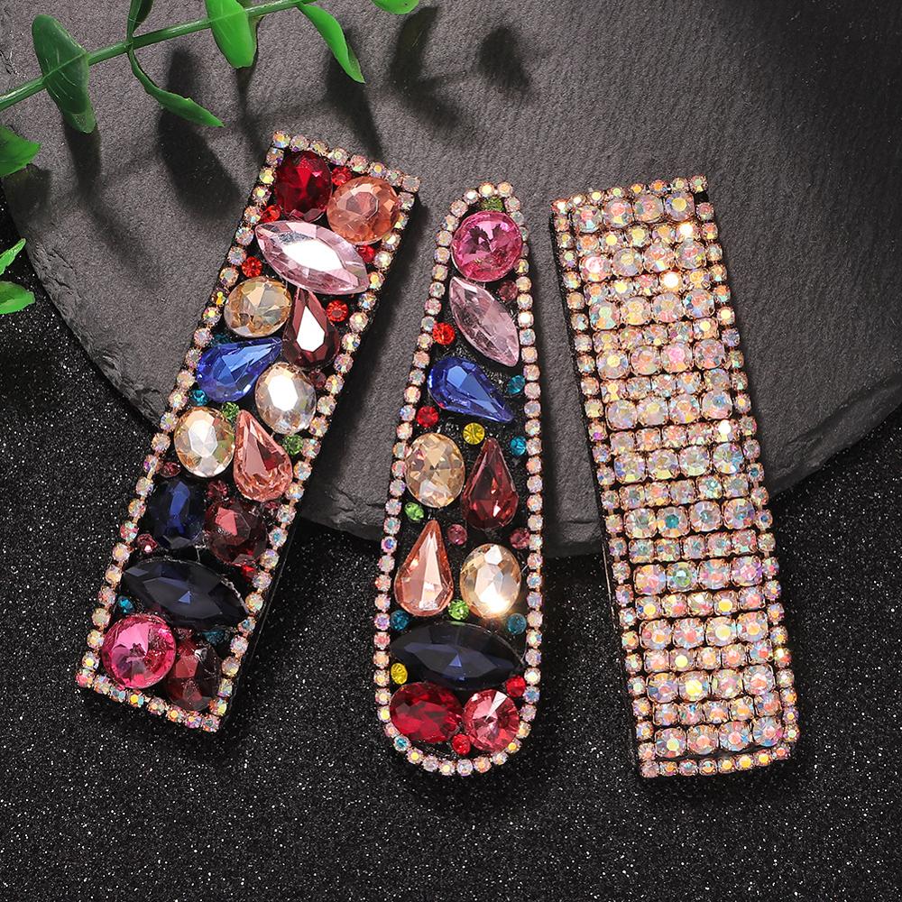 Gold Chain Hairpin Clip Set - Metal Geometric