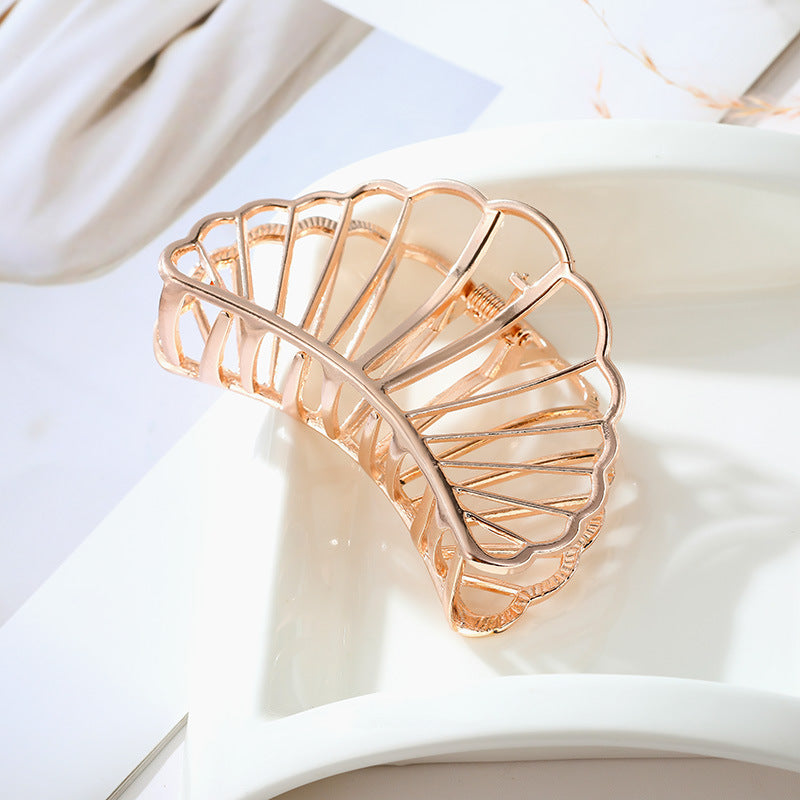Alloy Grab Clip Hairpin - Flower Design