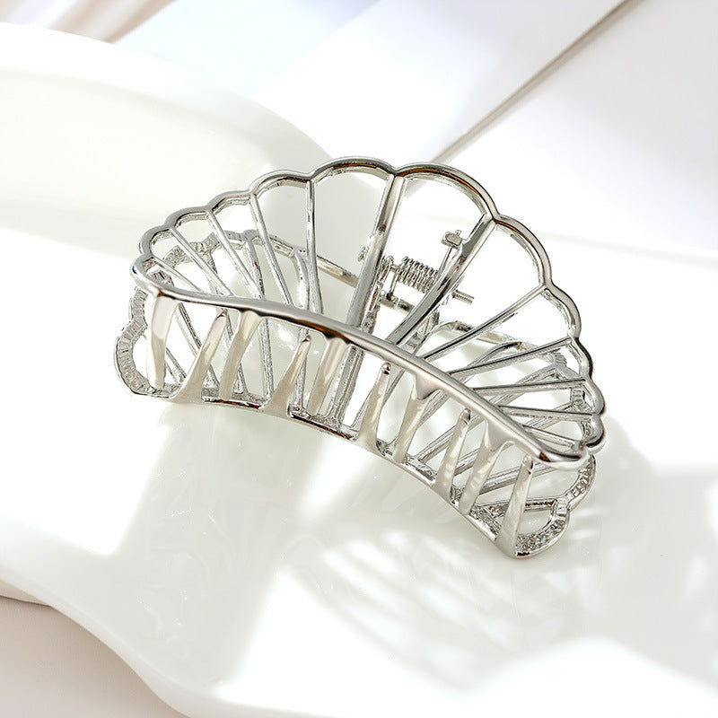 Alloy Grab Clip Hairpin - Flower Design
