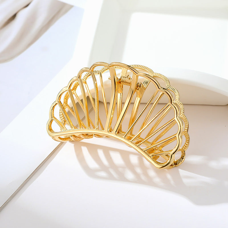 Alloy Grab Clip Hairpin - Flower Design