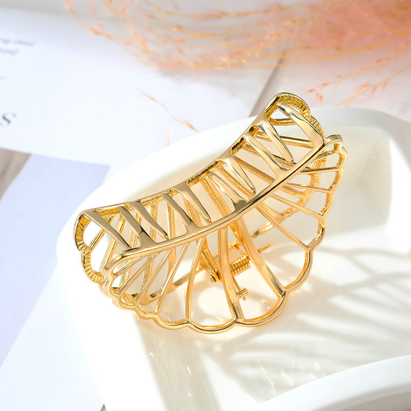Alloy Grab Clip Hairpin - Flower Design