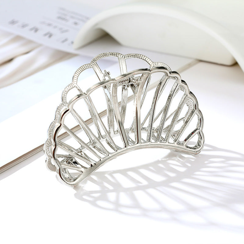 Alloy Grab Clip Hairpin - Flower Design