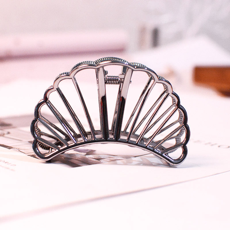 Alloy Grab Clip Hairpin - Flower Design