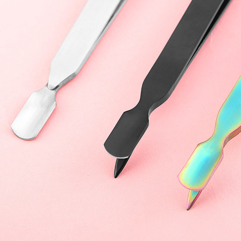 Multifunctional Stainless Steel Nail Art Clip - Manicure Tool with Color Variants