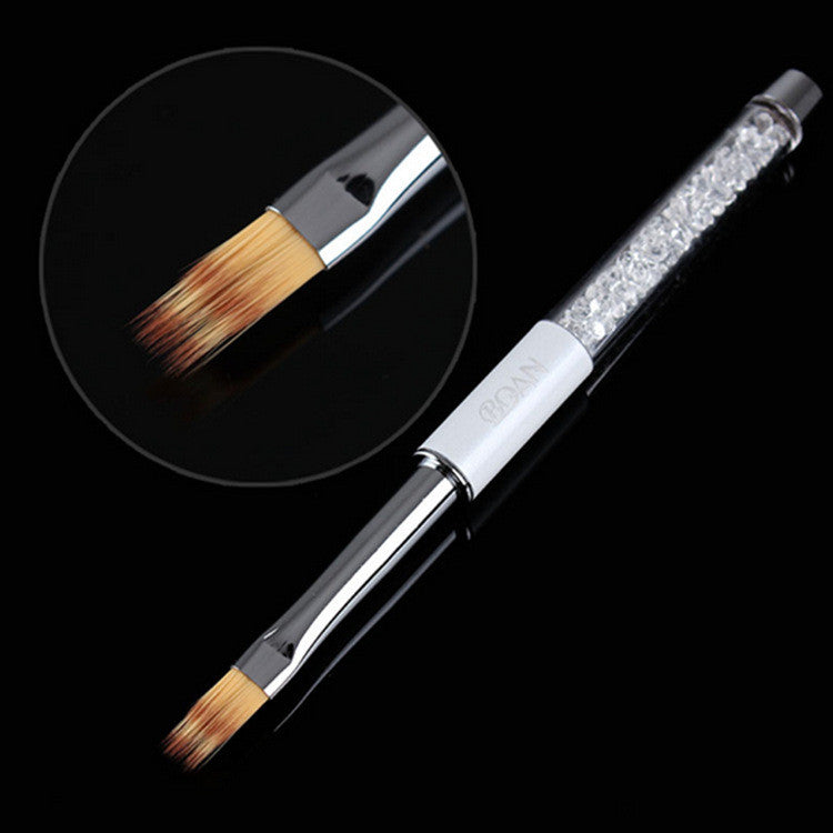 Serrated Nail Brush Pen - Diamond Tip Design