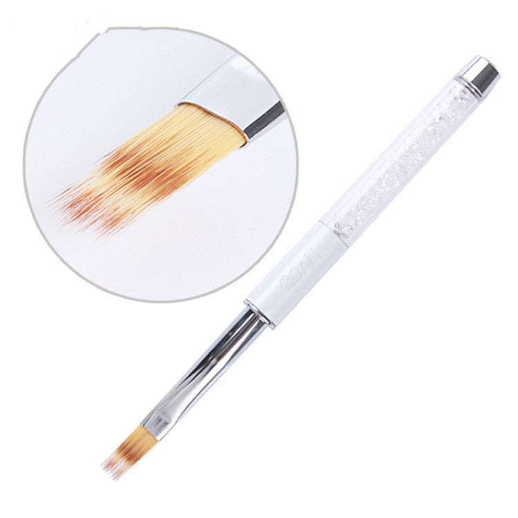 Serrated Nail Brush Pen - Diamond Tip Design