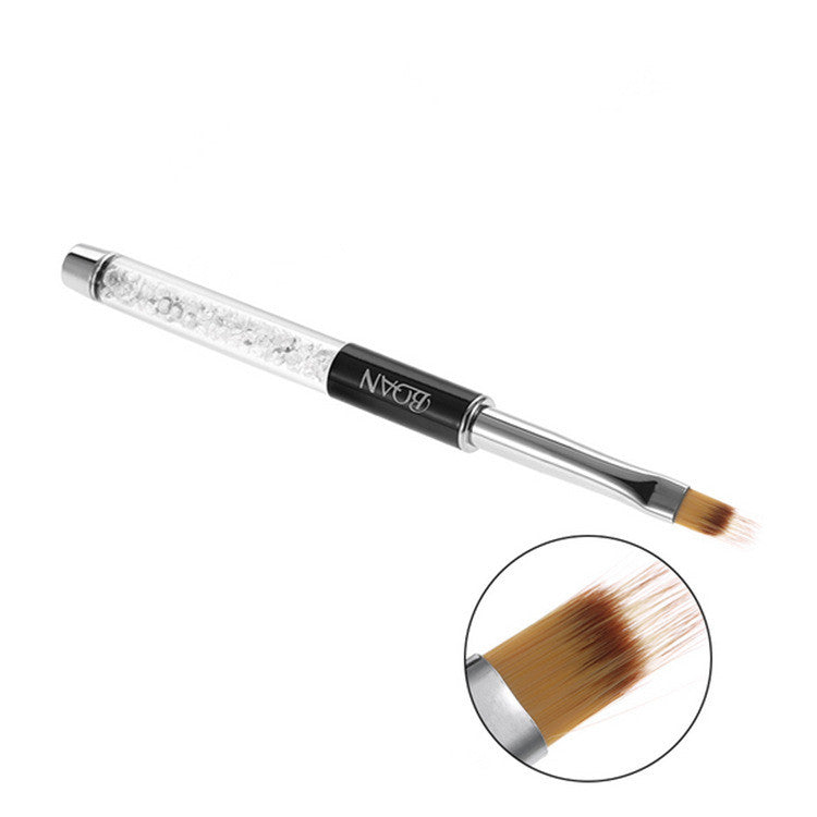 Serrated Nail Brush Pen - Diamond Tip Design