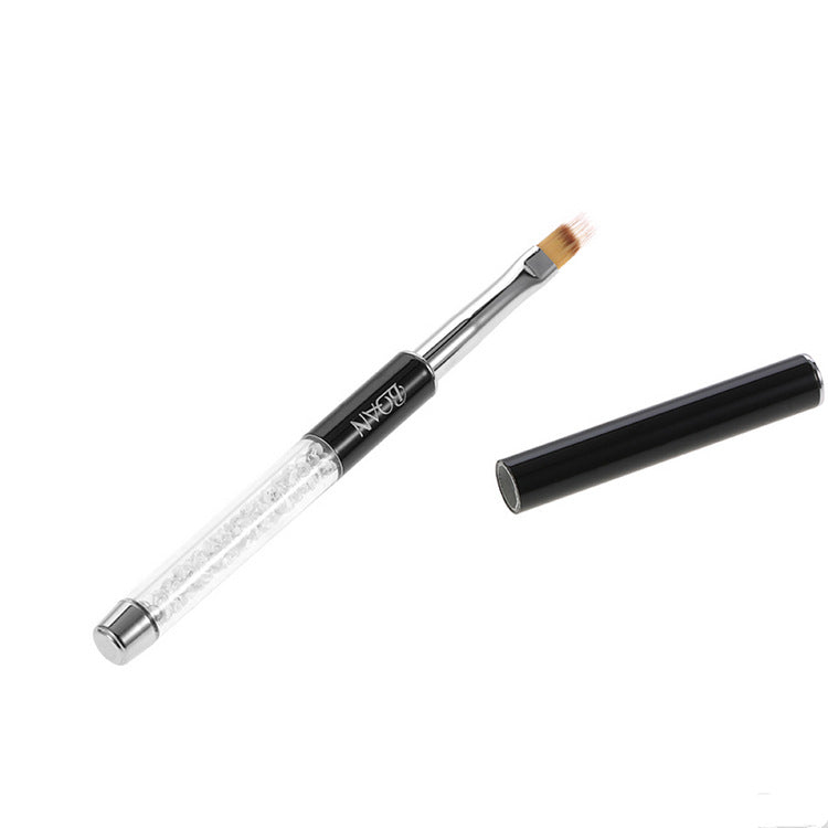 Serrated Nail Brush Pen - Diamond Tip Design