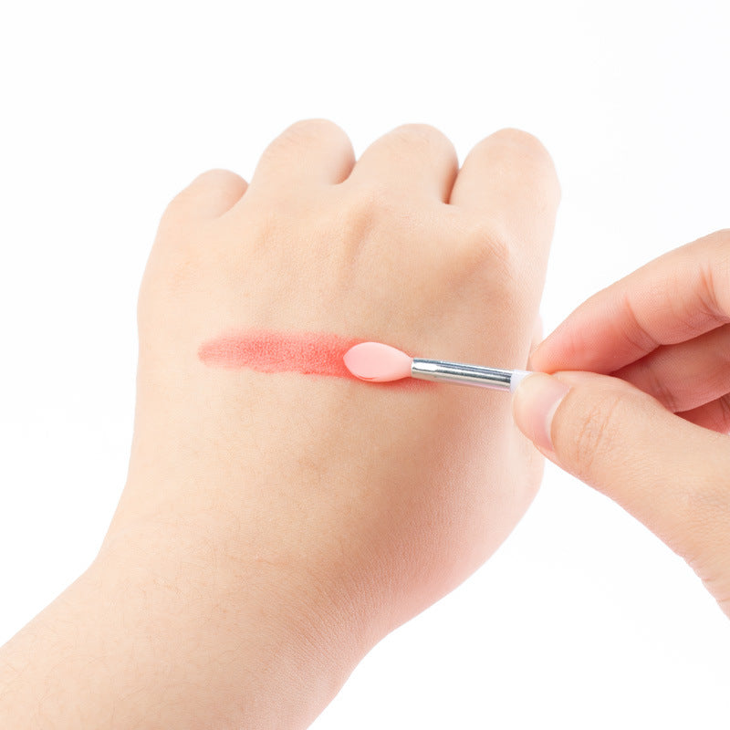 Mini Makeup Brush Set for Lip & Lip Gloss Application - Silicone Lipstick Brush
