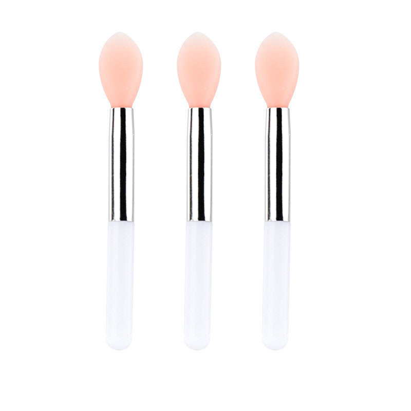 Mini Makeup Brush Set for Lip & Lip Gloss Application - Silicone Lipstick Brush