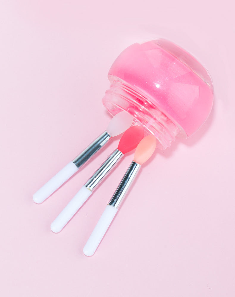 Mini Makeup Brush Set for Lip & Lip Gloss Application - Silicone Lipstick Brush