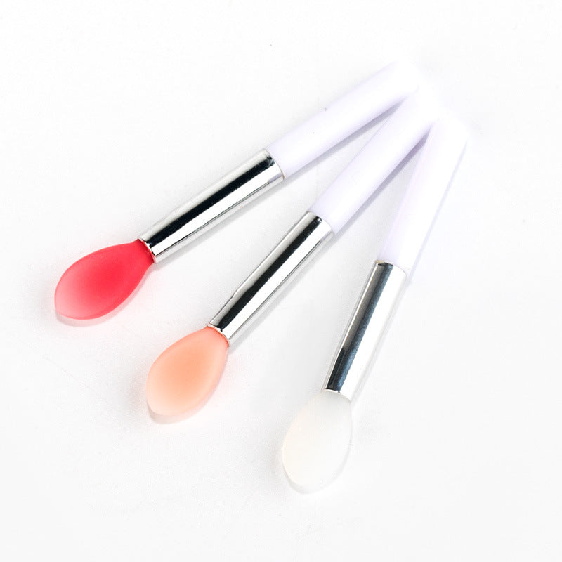 Mini Makeup Brush Set for Lip & Lip Gloss Application - Silicone Lipstick Brush