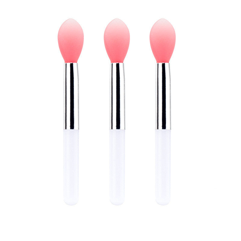 Mini Makeup Brush Set for Lip & Lip Gloss Application - Silicone Lipstick Brush