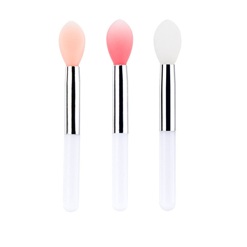 Mini Makeup Brush Set for Lip & Lip Gloss Application - Silicone Lipstick Brush