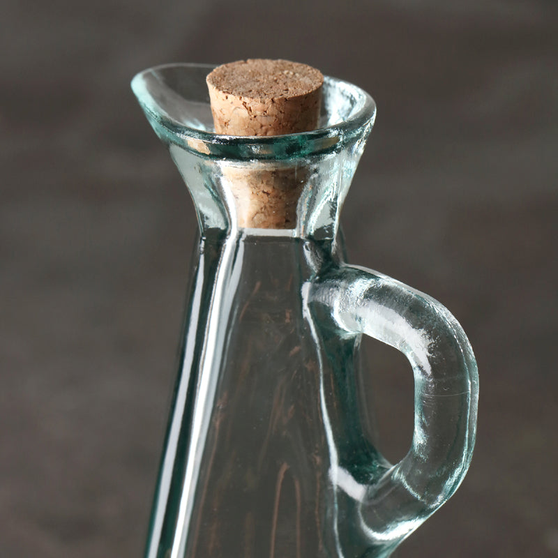 Glass Oil Dispenser Pot for Kitchen Seasoning & Cooking - Transparent