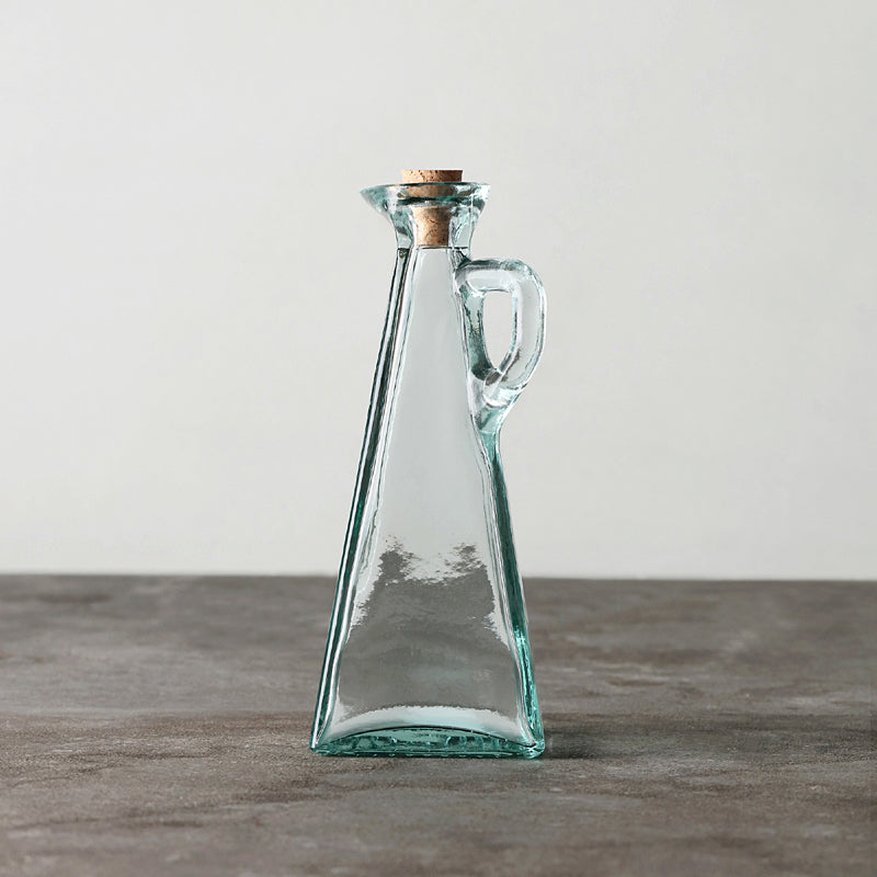 Glass Oil Dispenser Pot for Kitchen Seasoning & Cooking - Transparent