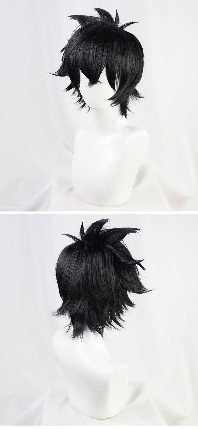 Black Cosplay Wig for Costume and Themed Events