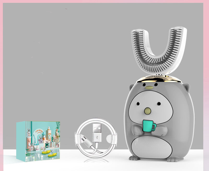 U-Shaped Children's Electric Toothbrush for Kids - Sonic Style, Multiple Variants