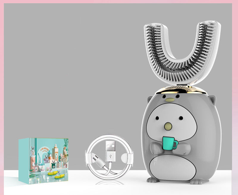 U-Shaped Children's Electric Toothbrush for Kids - Sonic Style, Multiple Variants