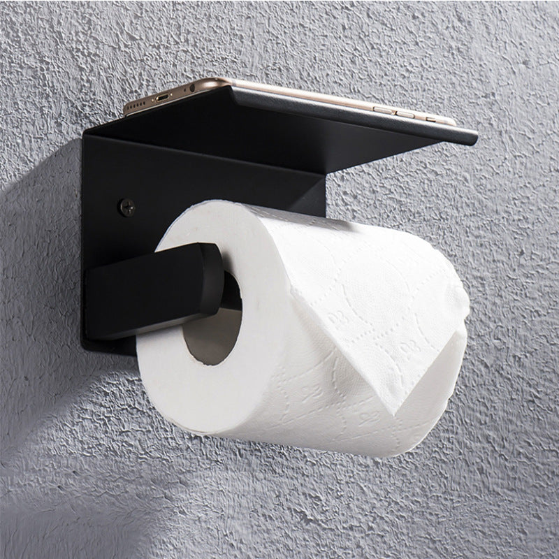 Waterproof Toilet Paper Tissue Holder with Tray - Bathroom Storage