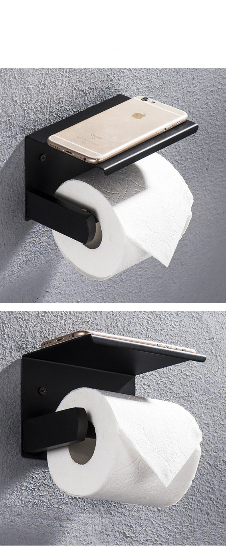 Waterproof Toilet Paper Tissue Holder with Tray - Bathroom Storage