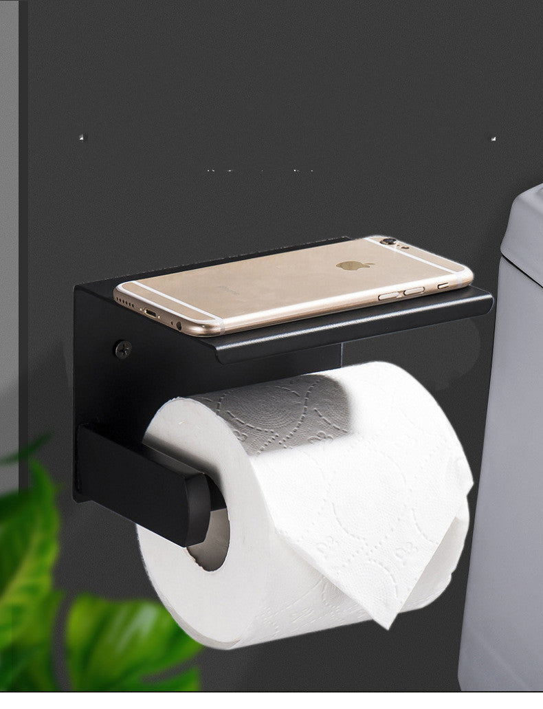 Waterproof Toilet Paper Tissue Holder with Tray - Bathroom Storage