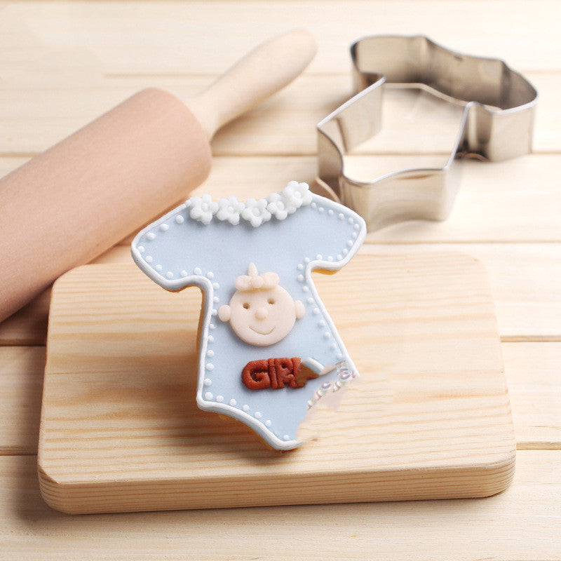 Baby Clothing Cookie Cutter Stainless Steel Biscuit Mold Kitchen Baking Tool