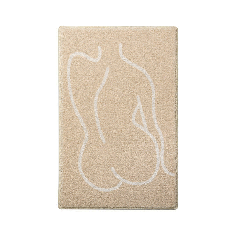 Anti-Slip Absorbent Floor Mat for Bathroom - Creative Evil Fun Design, Multiple Sizes