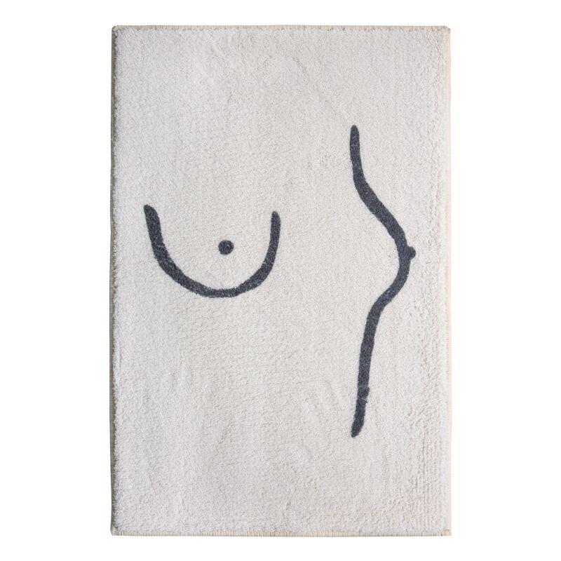 Anti-Slip Absorbent Floor Mat for Bathroom - Creative Evil Fun Design, Multiple Sizes
