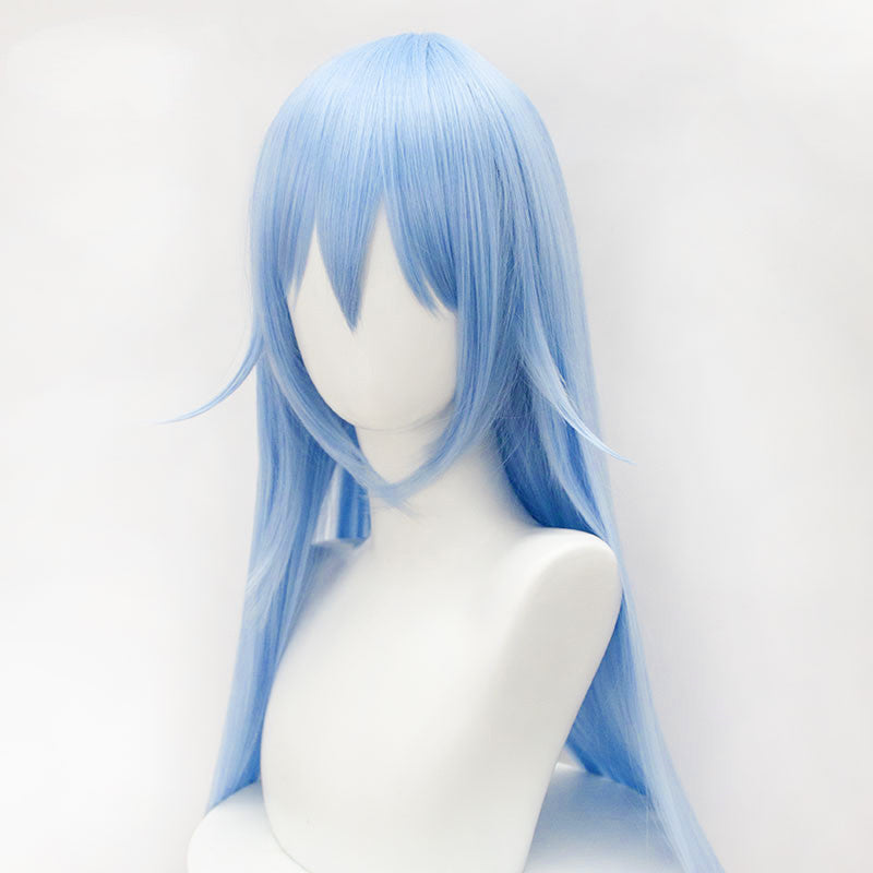 Limuro Cosplay Wig 70cm Broken Bangs Light Blue