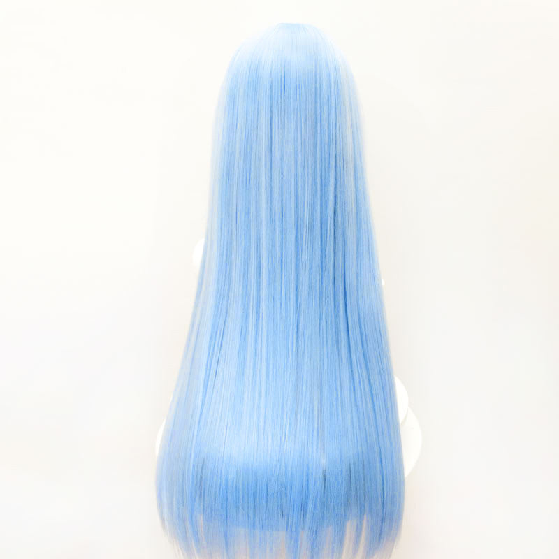 Limuro Cosplay Wig 70cm Broken Bangs Light Blue