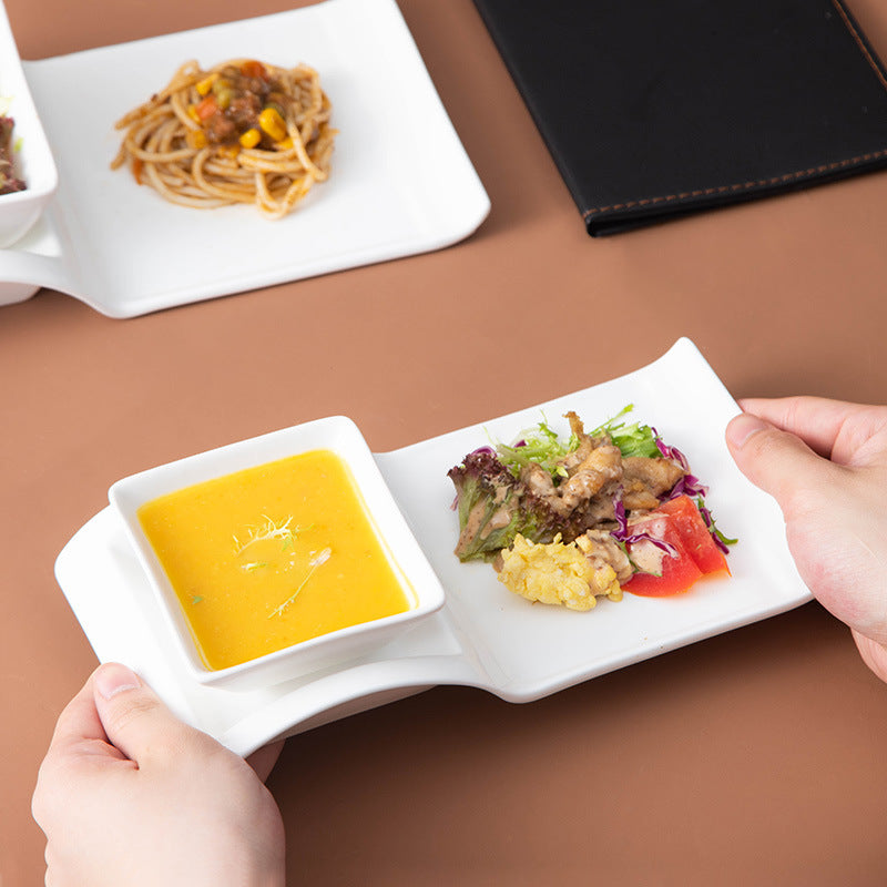 Creative Ceramic Dinner Plate Set - Private Kitchen Porcelain Dish, 10 or 12 Inch