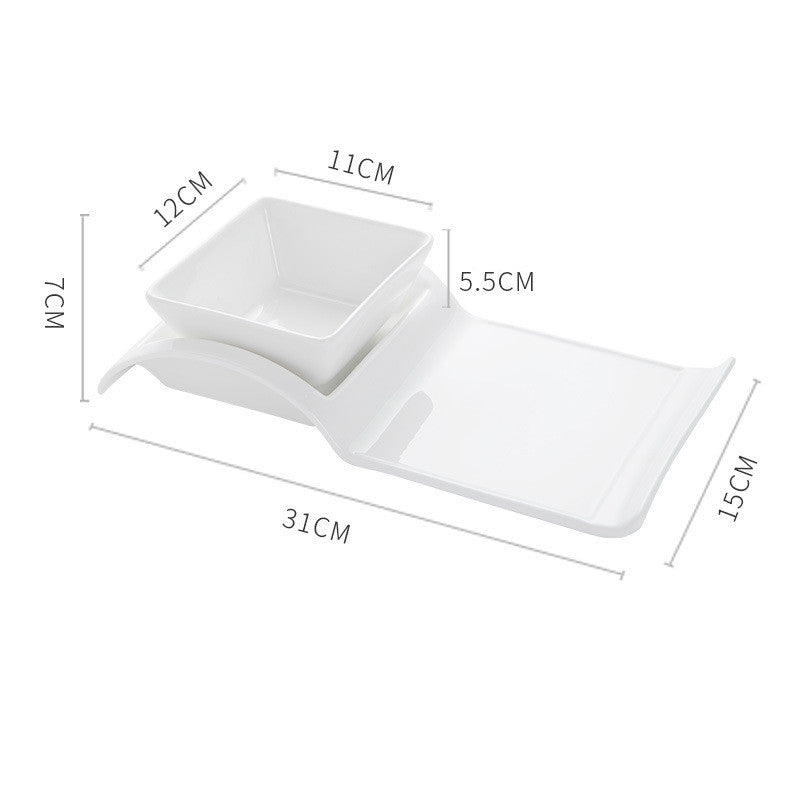 Creative Ceramic Dinner Plate Set - Private Kitchen Porcelain Dish, 10 or 12 Inch
