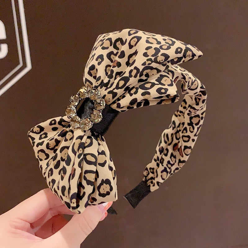 Leopard Print Hair Clip, Ring & Headband Set