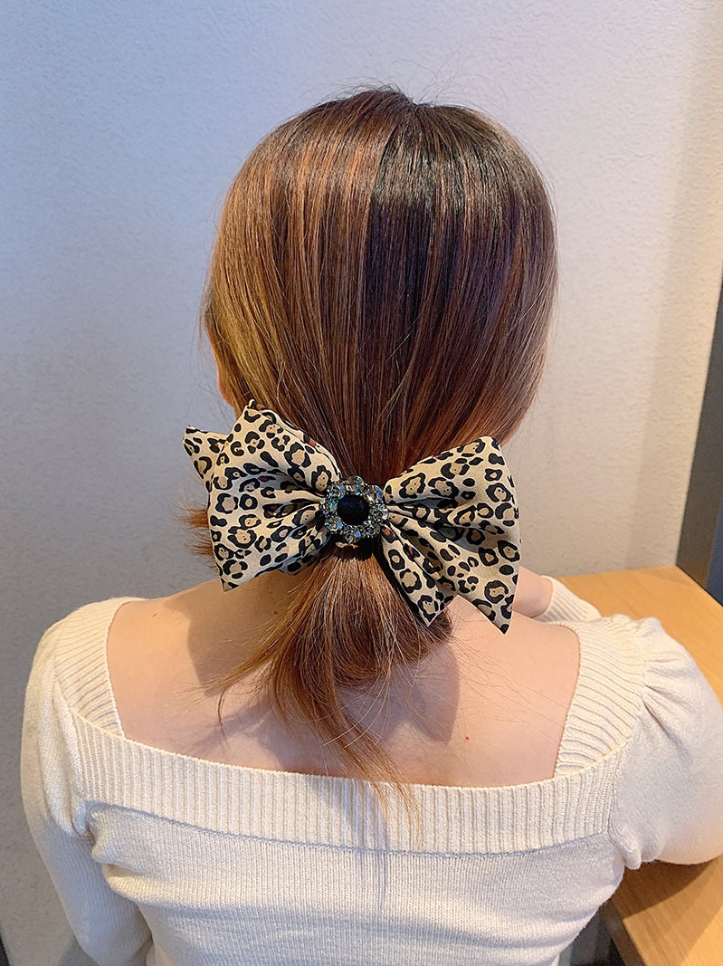 Leopard Print Hair Clip, Ring & Headband Set