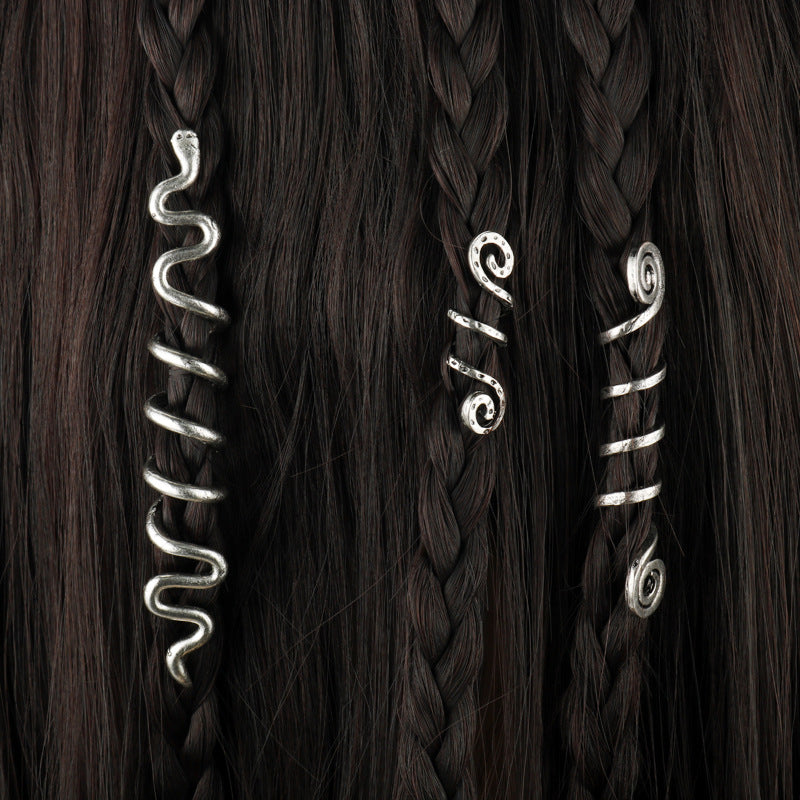 Spiral Rotating Hairpin Clip - Geometric Hair Accessory
