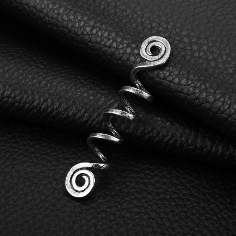 Spiral Rotating Hairpin Clip - Geometric Hair Accessory