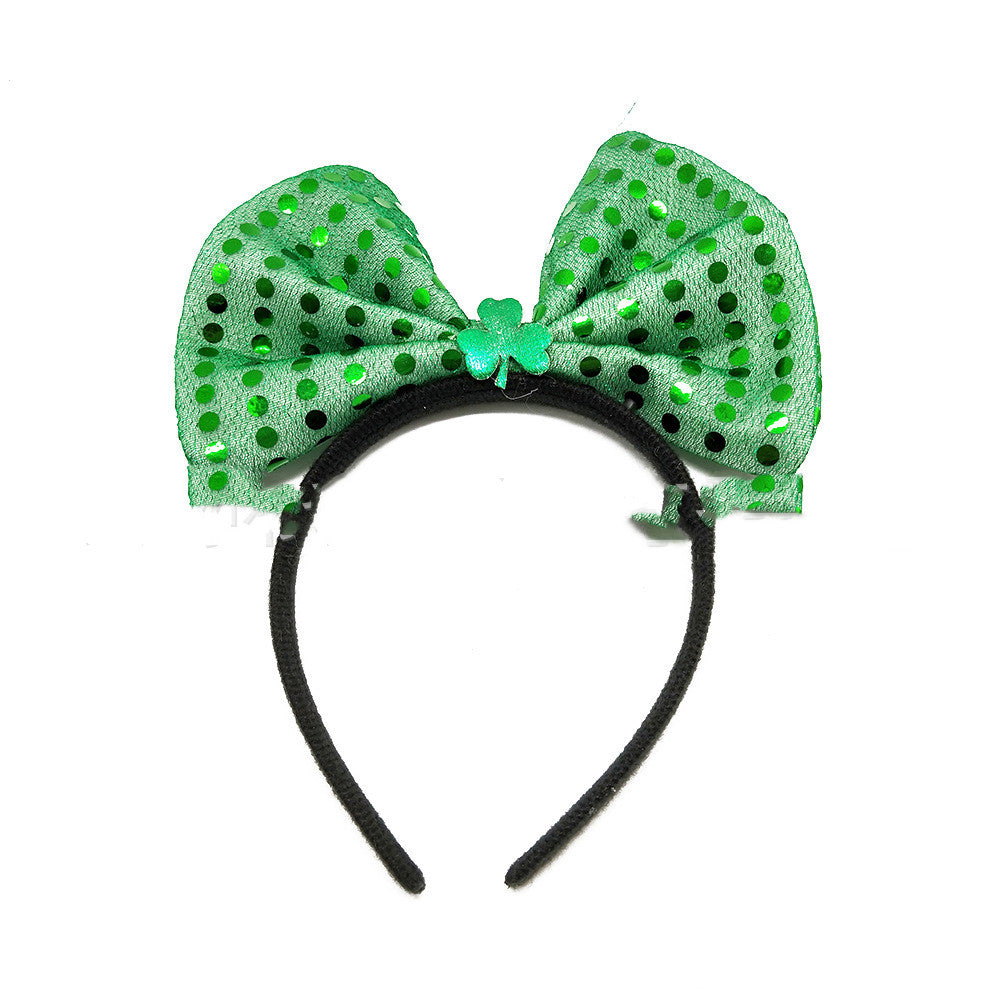 Irish Shamrock Foam Headband with Buckle - Green Hair Accessory, Multiple Styles