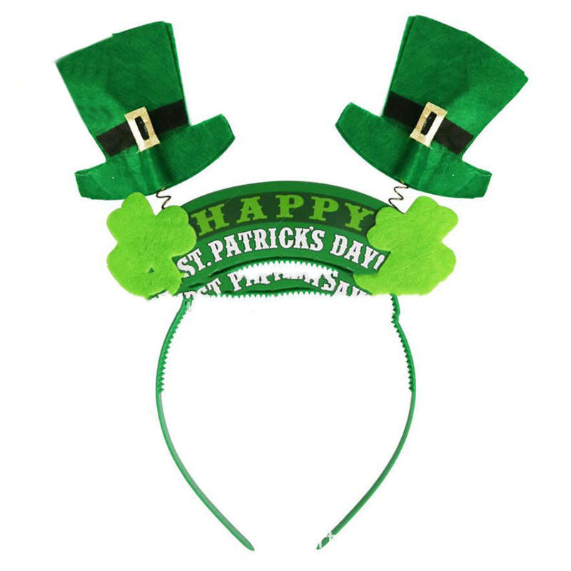 Irish Shamrock Foam Headband with Buckle - Green Hair Accessory, Multiple Styles