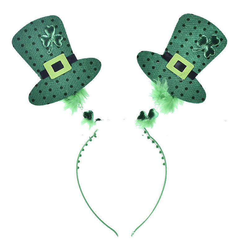 Irish Shamrock Foam Headband with Buckle - Green Hair Accessory, Multiple Styles