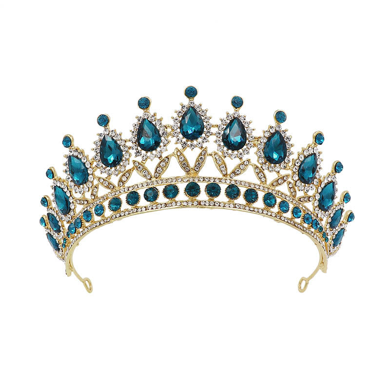 Baroque Bridal Crown – Alloy Princess Tiara