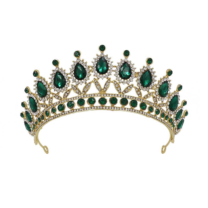 Baroque Bridal Crown – Alloy Princess Tiara