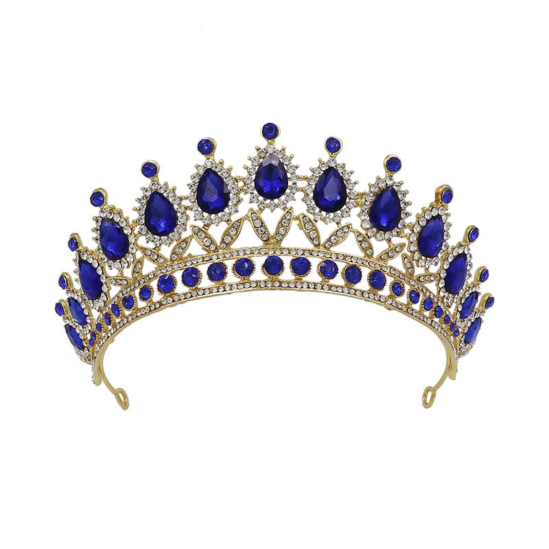 Baroque Bridal Crown – Alloy Princess Tiara