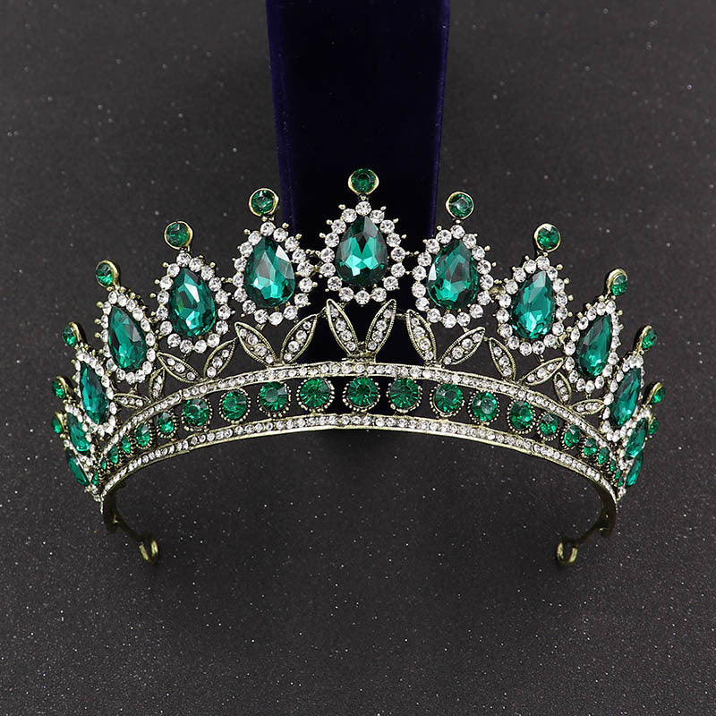 Baroque Bridal Crown – Alloy Princess Tiara