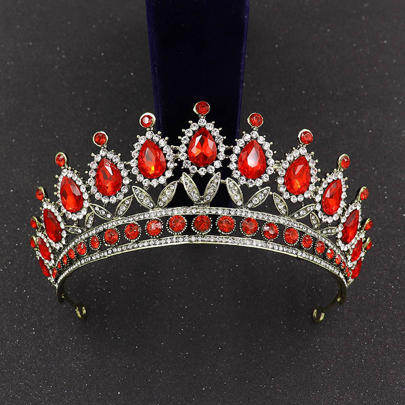 Baroque Bridal Crown – Alloy Princess Tiara