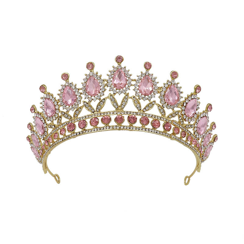 Baroque Bridal Crown – Alloy Princess Tiara