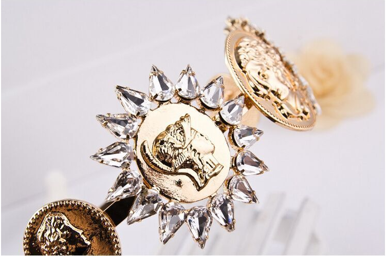 Retro Baroque Metal Headband - Vintage Style
